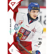 2025 Sportzoo Hokejové ČESKO #10 Jakub Galvas Red