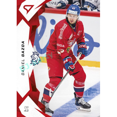 2025 Sportzoo Hokejové ČESKO #11 Daniel Gazda Red