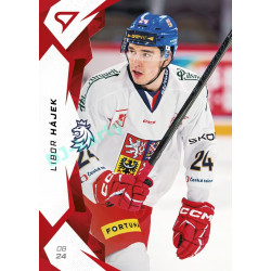 2025 Sportzoo Hokejové ČESKO #13 Libor Hájek Red