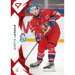 2025 Sportzoo Hokejové ČESKO #14 Martin Jandus Red