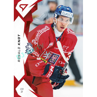 2025 Sportzoo Hokejové ČESKO #16 Ronald Knot Red