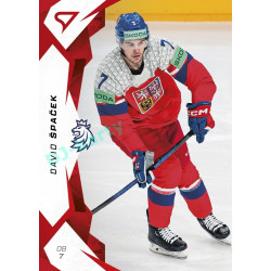 2025 Sportzoo Hokejové ČESKO #25 David Špaček Red