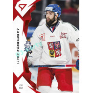 2025 Sportzoo Hokejové ČESKO #27 Libor Zábranský Red