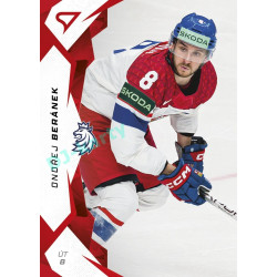 2025 Sportzoo Hokejové ČESKO #29 Ondřej Beránek Red