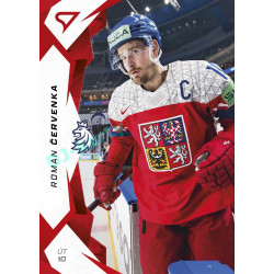 2025 Sportzoo Hokejové ČESKO #30 Roman Červenka Red