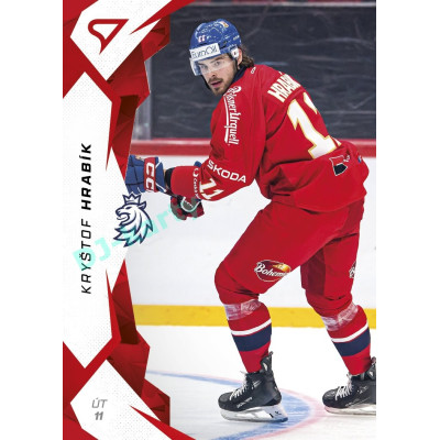 2025 Sportzoo Hokejové ČESKO #34 Kryštof Hrabík Red