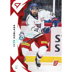 2025 Sportzoo Hokejové ČESKO #41 Petr Koblasa Red