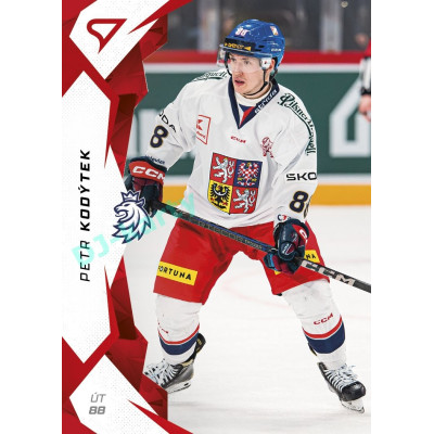 2025 Sportzoo Hokejové ČESKO #42 Petr Kodýtek Red