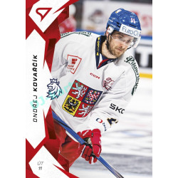 2025 Sportzoo Hokejové ČESKO #45 Michal Kovařčík Red
