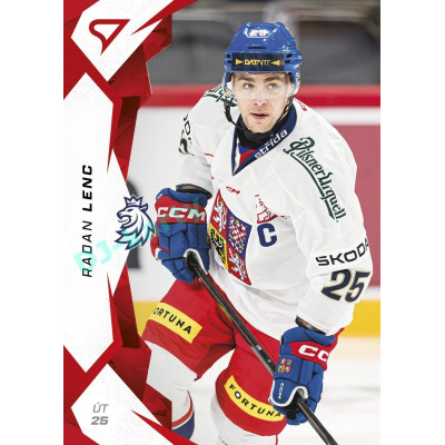 2025 Sportzoo Hokejové ČESKO #49 Radan Lenc Red