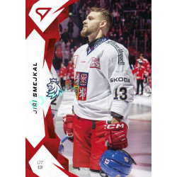 2025 Sportzoo Hokejové ČESKO #56 Jiří Smejkal Red