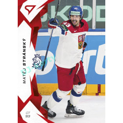 2025 Sportzoo Hokejové ČESKO #57 Matěj Stránský Red