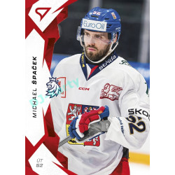 2025 Sportzoo Hokejové ČESKO #58 Michael Špaček Red