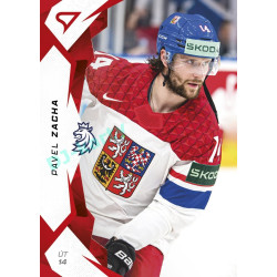 2025 Sportzoo Hokejové ČESKO #62 Pavel Zacha Red
