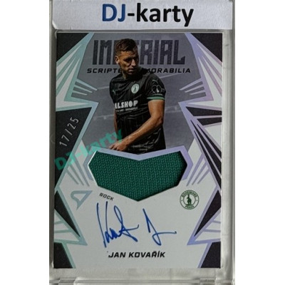2024/25 Sportzoo Chance Liga 2. série #IM-JK Jan Kovařík Imperial Scripted Memorabilia 17/25