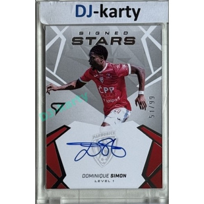 2024/25 Sportzoo Chance Liga 2. série #SL1-DS Dominique Simon Signed Stars Level 1 xx/99