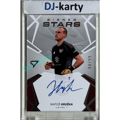 2024/25 Sportzoo Chance Liga 2. série #SL1-MH Matúš Hruška Signed Stars Level 1 xx/99