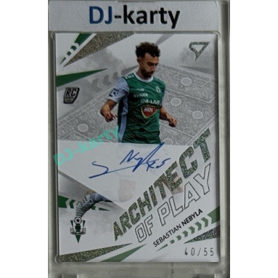 2024/25 Sportzoo Chance Liga 2. série #APS-SN Sebastian Nebyla Architect of Play Silver Auto xx/55