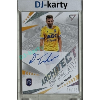 2024/25 Sportzoo Chance Liga 2. série #APS-DT Daniel Trubač Architect of Play Silver Auto xx/55