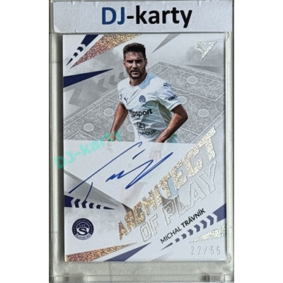 2024/25 Sportzoo Chance Liga 2. série #APS-MT Michal Trávník Architect of Play Silver Auto xx/55