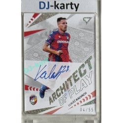 2024/25 Sportzoo Chance Liga 2. série #APS-LK Lukáš Kalvach Architect of Play Silver Auto xx/55