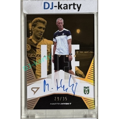 2024/25 Sportzoo Chance Liga 2. série #ALS-MH Martin Hyský Afterlife Gold Auto xx/35