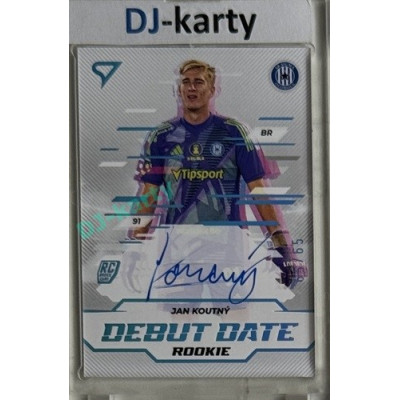 2024/25 Sportzoo Chance Liga 2. série #DDS-JK Jan Koutný Debut date Rookie Auto xx/65