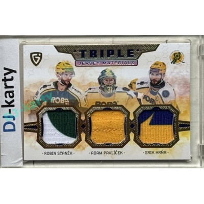 2024/25 Maxa Liga EXPO #JM-03 R. Staněk / A. Pavlíček / E. Hrňa Triple Jersey Materials 1of4