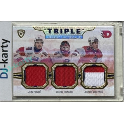 2024/25 Maxa Liga EXPO #JM-10 J. Kolář / D. Honzík / J. Lichtag Triple Jersey Materials 1of4