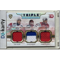 2024/25 Maxa Liga EXPO #JM-10 J. Kolář / D. Honzík / J. Lichtag Triple Jersey Materials 1of4