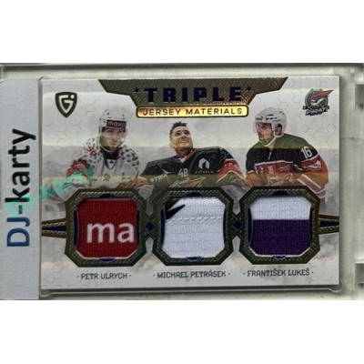2024/25 Maxa Liga EXPO #JM-09 P. Ulrych / M. Petrásek / F. Lukeš Triple Jersey Materials 1of4