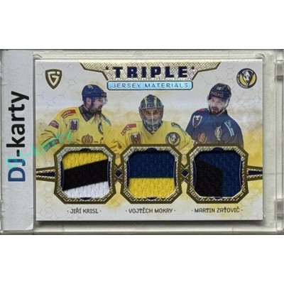 2024/25 Maxa Liga EXPO #JM-15 J. Krisl / V. Morky / M. Taťovič Triple Jersey Materials 1of4