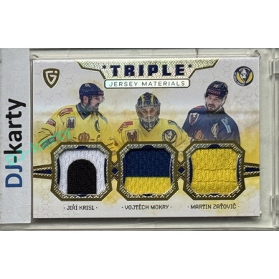 2024/25 Maxa Liga EXPO #JM-15 J. Krisl / V. Morky / M. Taťovič Triple Jersey Materials 1of4