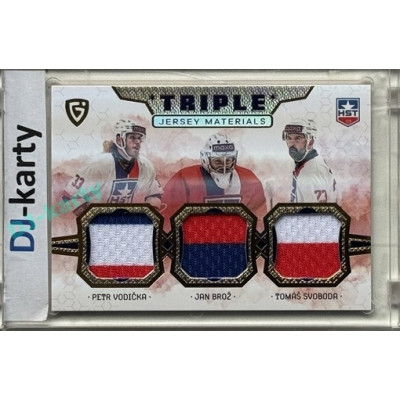 2024/25 Maxa Liga EXPO #JM-20 P. Vodička / J. Brož / T. Svoboda Triple Jersey Materials 1of4