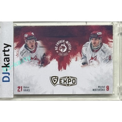 2024/25 Maxa Liga EXPO #DS-HN Oskar Haas / Michal Matiaško Double Signatures (bez podpisu) 1of5