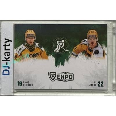 2024/25 Maxa Liga EXPO #DS-KJ Pavel Klhůfek / Vít Jonák Double Signatures (bez podpisu) 1of5