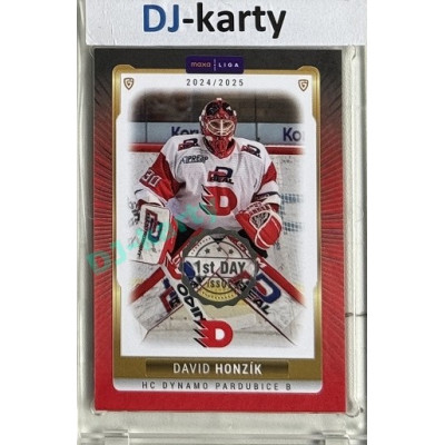 2024/25 Maxa Liga EXPO #PCE-01 David Honzík 1st Day of Issue 1of2