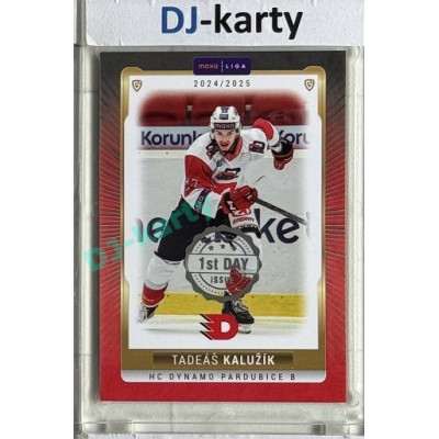 2024/25 Maxa Liga EXPO #PCE-16 Tadeáš Kalužík 1st Day of Issue 1of2