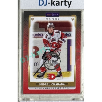 2024/25 Maxa Liga EXPO #PCE-04 Ondřej Chabada 1st Day of Issue 1of2