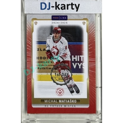 2024/25 Maxa Liga EXPO #FMI-10 Michal Matiaško 1st Day of Issue 1of2