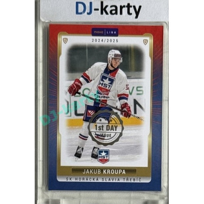 2024/25 Maxa Liga EXPO #TRE-05 Jakub Kroupa 1st Day of Issue 1of2