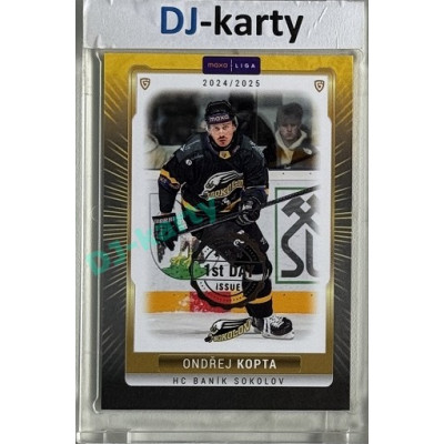 2024/25 Maxa Liga EXPO #SOK-15 Ondřej Kopta 1st Day of Issue 1of2