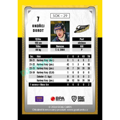 2024/25 Maxa Liga Update #SOK-29 Ondřej Dorot