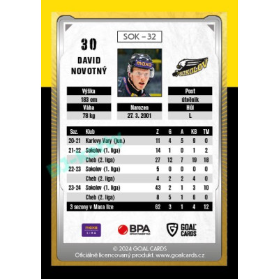 2024/25 Maxa Liga Update #SOK-32 David Novotný