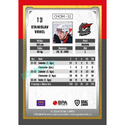 2024/25 Maxa Liga Update #CHOM-32 Stanislav Vrhel