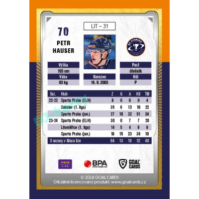 2024/25 Maxa Liga Update #LIT-31 Petr Hauser