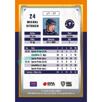 2024/25 Maxa Liga Update #LIT-39 Michal Vitouch