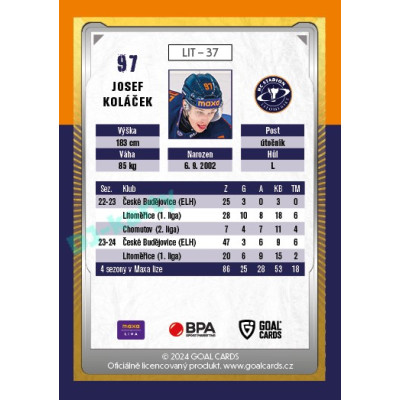 2024/25 Maxa Liga Update #LIT-37 Josef Koláček
