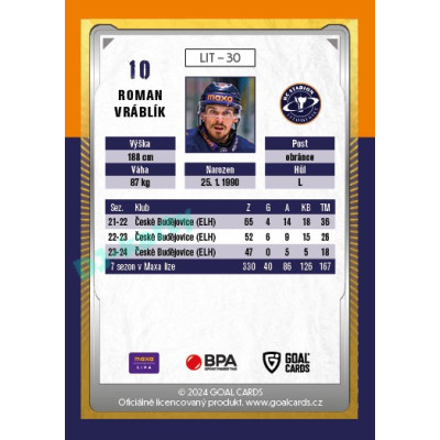2024/25 Maxa Liga Update #LIT-30 Roman Vráblík