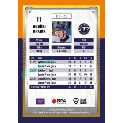 2024/25 Maxa Liga Update #LIT-35 Ondřej Hrabík